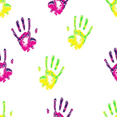 Hands repeatable pattern clipart