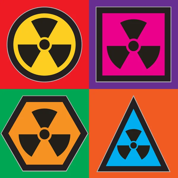 Symbole jądrowych — Wektor stockowy