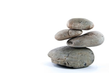 Pile of balanced stones clipart