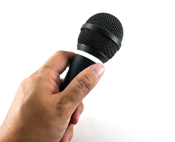 Ruční s mikrofonem — Stock fotografie
