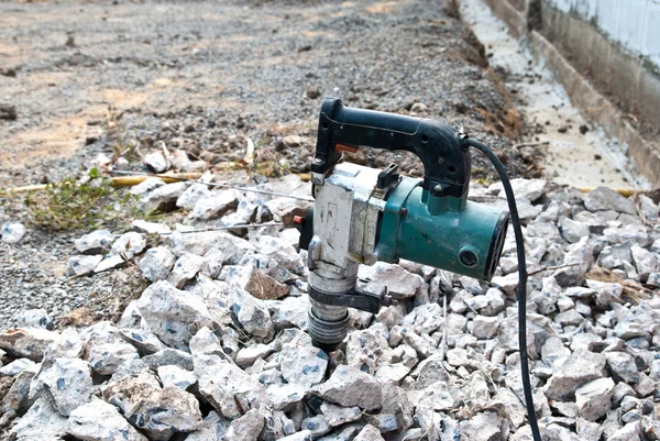 Hammer drill för tråkiga betong — Stockfoto