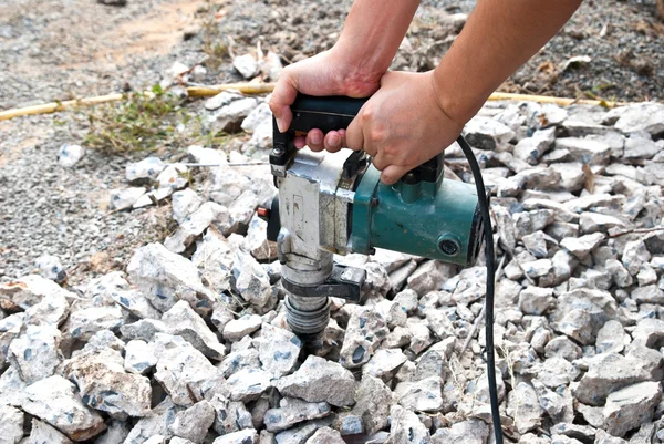 Hammer drill för tråkiga betong — Stockfoto