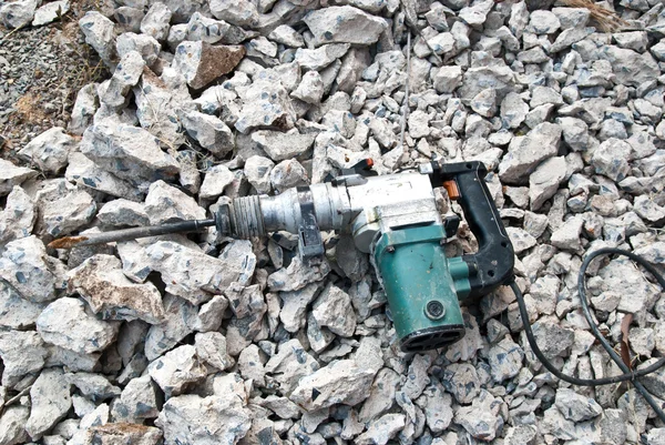 Młotowiertarka pneumatyczna do wiercenia betonu — Zdjęcie stockowe