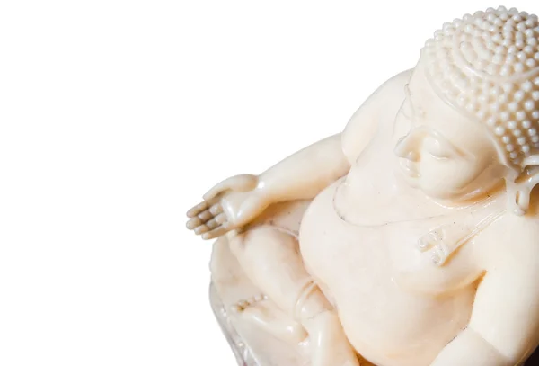 Estatua de Buda aislada sobre fondo blanco — Foto de Stock