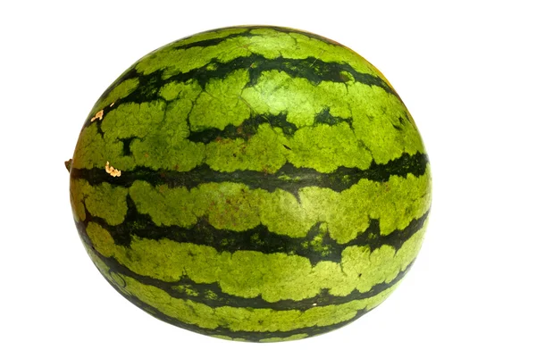 Vattenmelon isolerad på vit bakgrund med klippning väg — Stockfoto