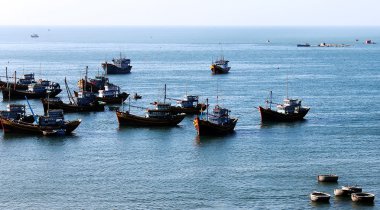 balıkçı tekneleri Denizi, vietnam