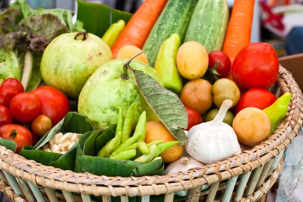stock image Fresh vegetables, fruits and other foodstuffs.