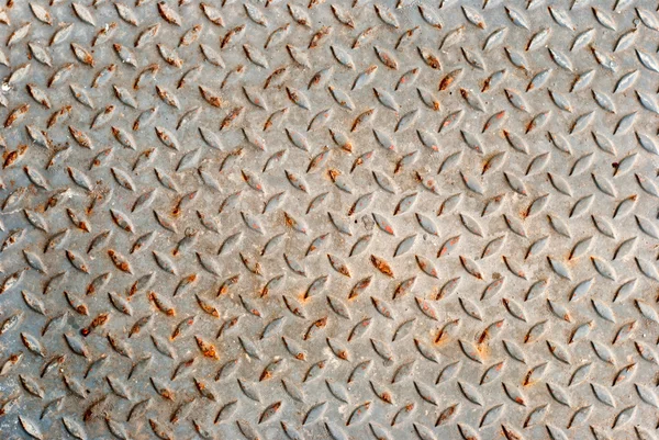 Rencor y fondo de metal de diamante oxidado — Foto de Stock