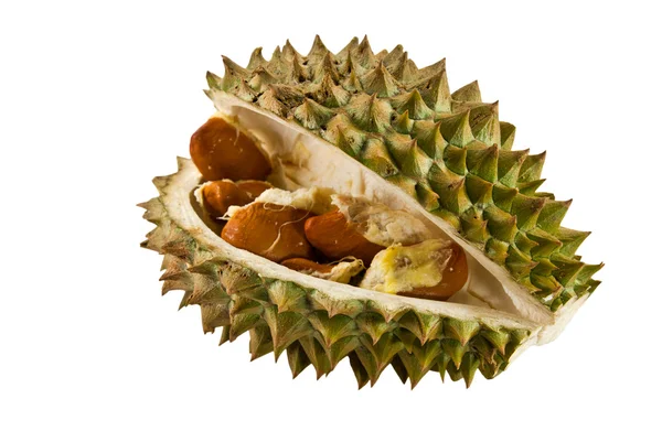 Segment der Durianfrucht mit Samen — Stockfoto