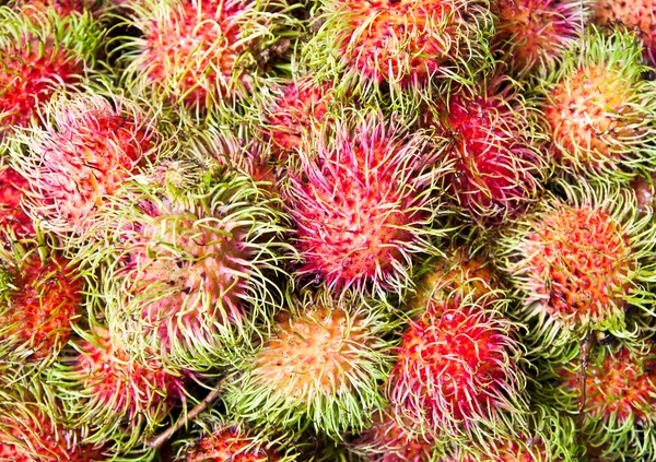 Tropische Früchte, Rambutan — Stockfoto