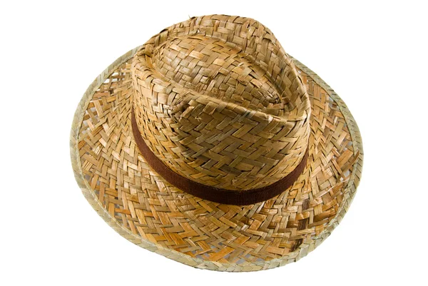 Sombrero de paja aislado sobre fondo blanco —  Fotos de Stock
