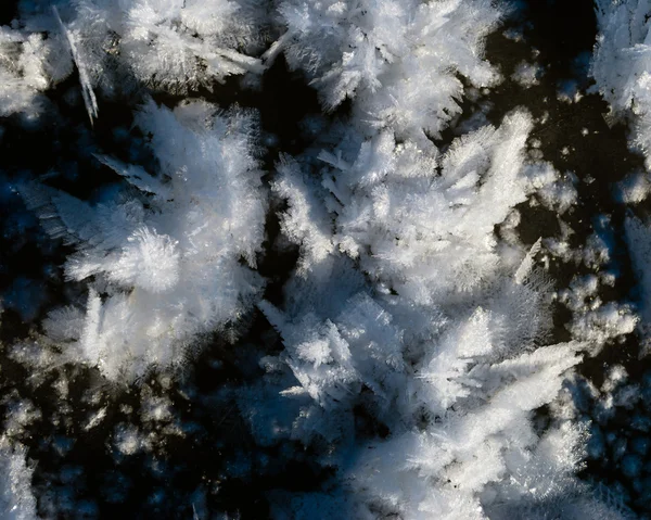 Arka plan resmi doku buz kristallerinin — Stok fotoğraf
