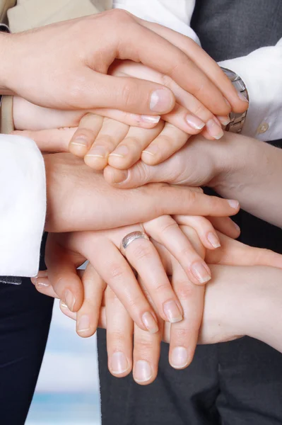 Stock image Hands of business