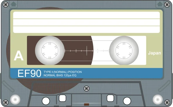 Ilustración de cinta audio — Foto de Stock
