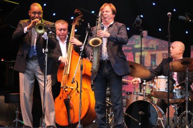 lvil, Ukrayna - Haziran 3: wynton marsalis ve Igor butman quartet