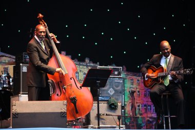 LVIL, UKRAINE - June 4: Ron Carter Trio clipart