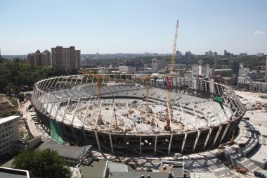 yapım aşamasında Olimpiyat Stadyumu