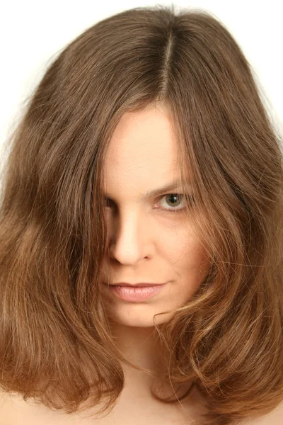 Woman face, studio shot — Stock Photo, Image