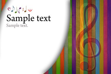 Multicolored music background clipart