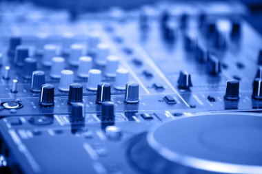 DJ's equipment background clipart