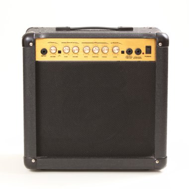 Guitar amplifier isolated on white background clipart