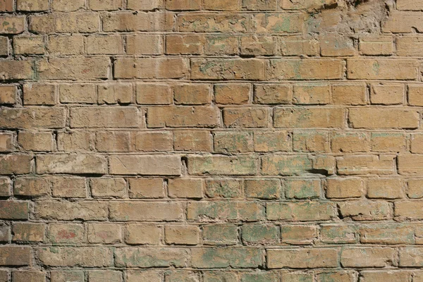 Parede de tijolo amarelo — Fotografia de Stock