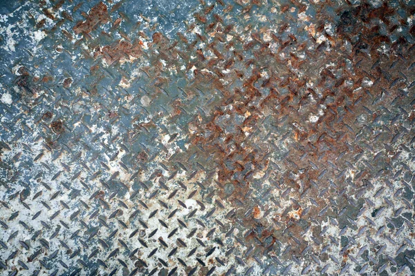 Worn painted metal plate — Stock Photo, Image
