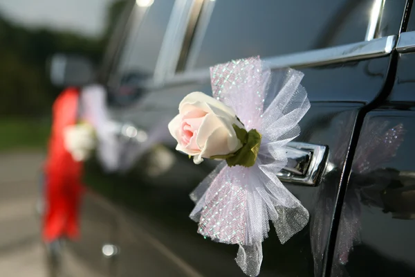 stock image Wedding retro car decoration