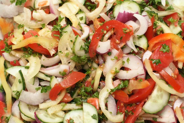 stock image Fresh vegetable salad closeup