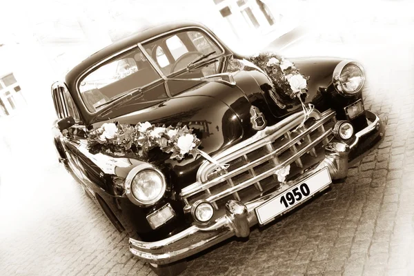 Vintage autó (szépia) — Stock Fotó