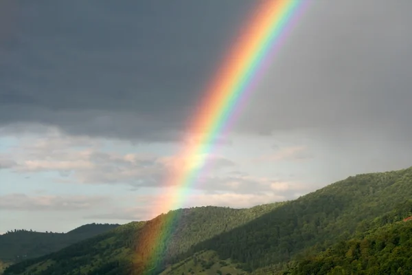 stock image Rainbow in mountains