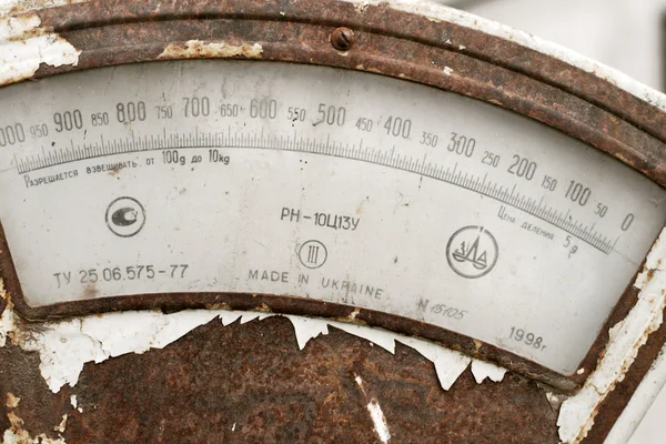 Obsolete rusted scales — Stock Photo, Image