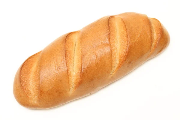 पांढरा पार्श्वभूमीवर पांढरा ब्रेड — स्टॉक फोटो, इमेज