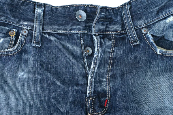 Closeup of cool blue jeans — Stock Photo, Image