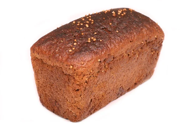 Loaf of brown fresh-baked bread — Stock Photo, Image
