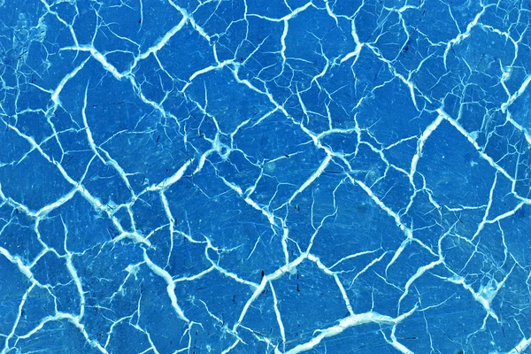 Superfície rachada azul fundo abstrato — Fotografia de Stock
