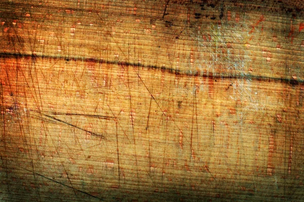 Poškrábaný výstřední dřeva pozadí panelu — Stock fotografie
