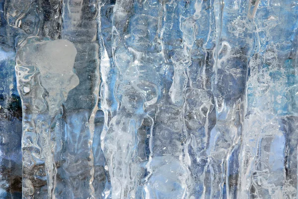 Superfície azul da parede de gelo — Fotografia de Stock