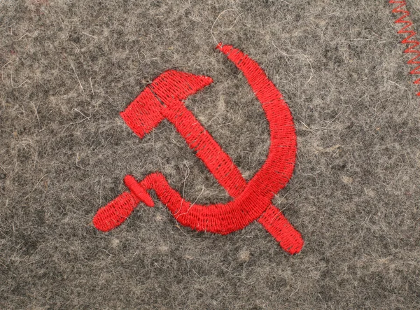 鎌とハンマー ソビエト シンボリック — ストック写真