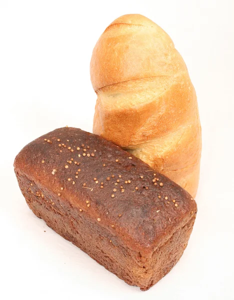 Pšenice a žitný chléb — Stock fotografie