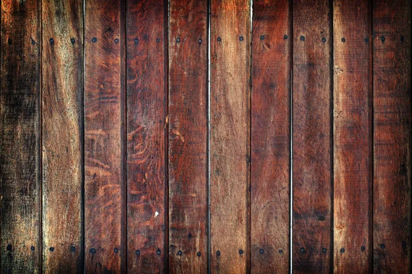 Drewno nieczysty ściany z paznokci — Zdjęcie stockowe
