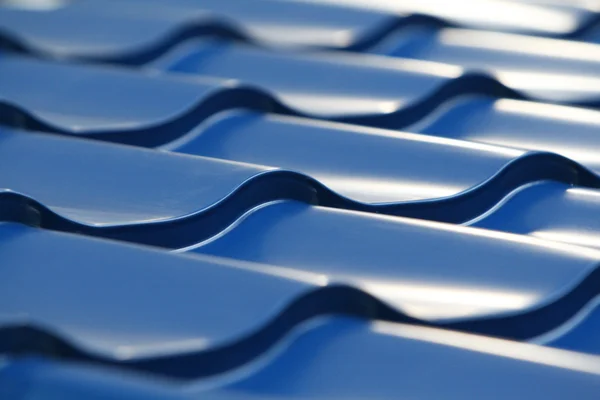 Blue metal tile — Stock Photo, Image