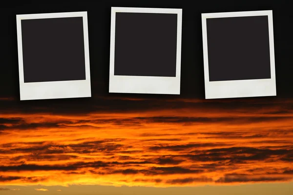 Unreal solnedgång himlen — Stockfoto