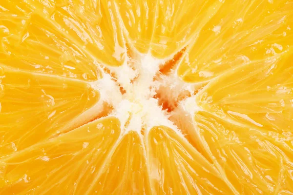 Fresh and juicy orange cut texture — Stock Photo, Image