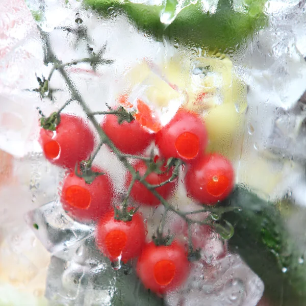 stock image Fresh vegetables in ice