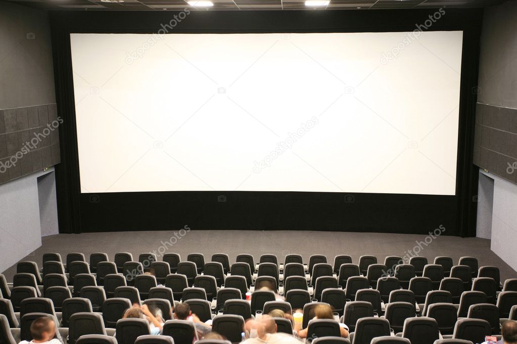 in a modern cinema