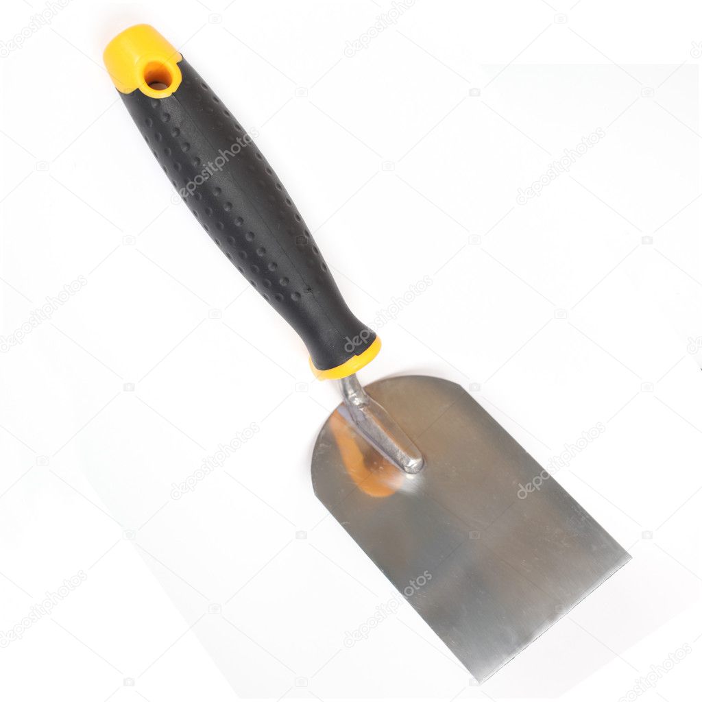 Construction trowel isolated on white background