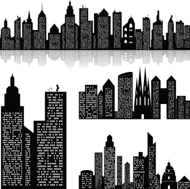 City skyline vector background