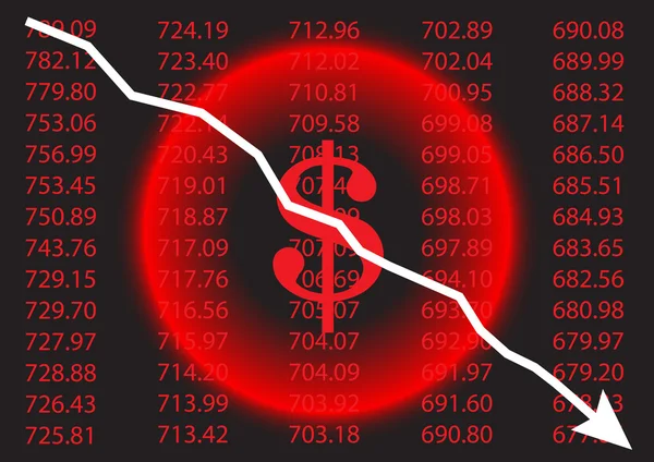 Recesszió gazdasági árak — Stock Vector