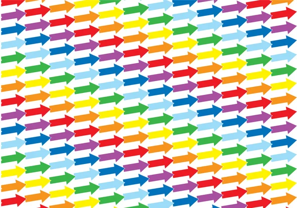 Flechas vectoriales multicolores elevándose — Archivo Imágenes Vectoriales